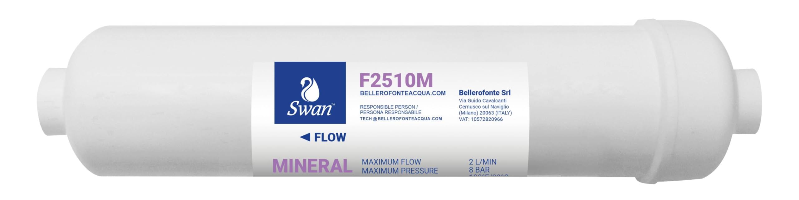 Bellerofonte AICROSW Filtro Linea 10" Carbone Vegetale GAC