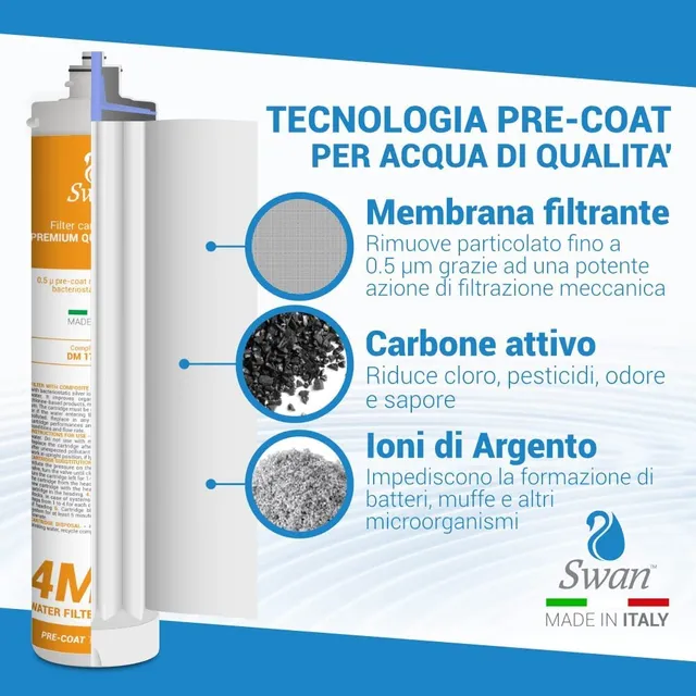 Bellerofonte 4MF AG Filtro Baionetta Antibatterico 11000L
