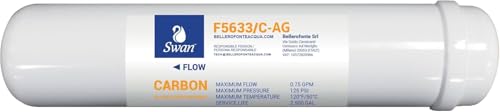 Bellerofonte Swan Set 2 Filtri in Linea 12" Sedimenti+GAC Argento