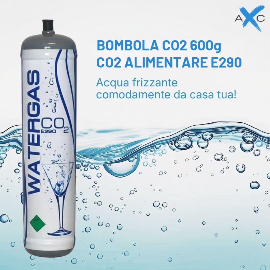 Bellerofonte Bombola CO2 600g gasatore M11x1 E290 4 pezzi