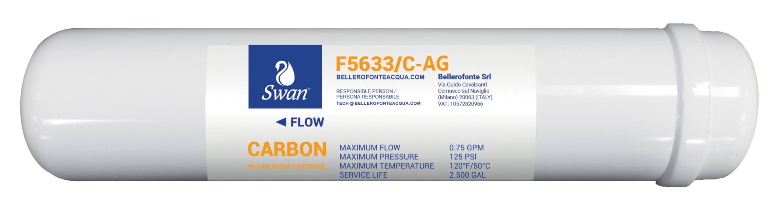 Bellerofonte Set filtri in linea osmosi sedimenti+GAC 12" 1/4