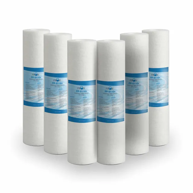 Bellerofonte Filtro Sedimenti 10" 1 Micron Cartuccia 6 Pezzi