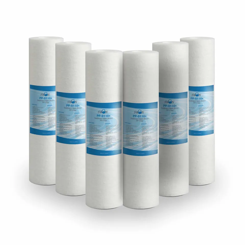 Bellerofonte Filtro Sedimenti 10" 1 Micron Cartuccia 6 Pezzi