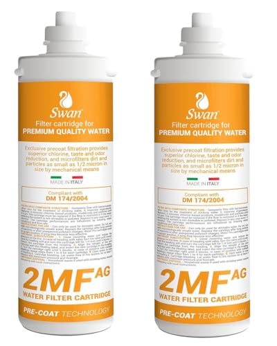 Swan 2MF AG Filtro Baionetta 2 Pezzi Antibatterico 0,5 Micron