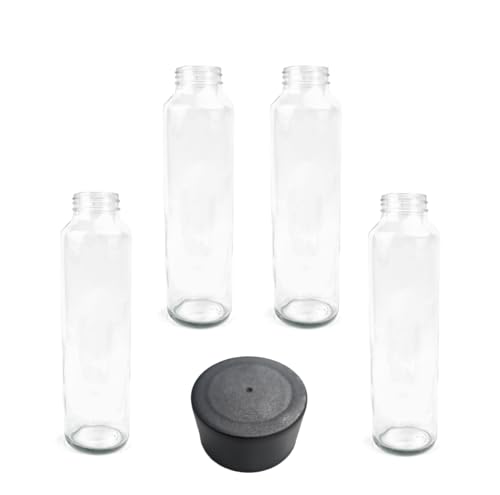 Swan Kefass Bottiglia vetro 750 ml 4 pezzi tappo argento
