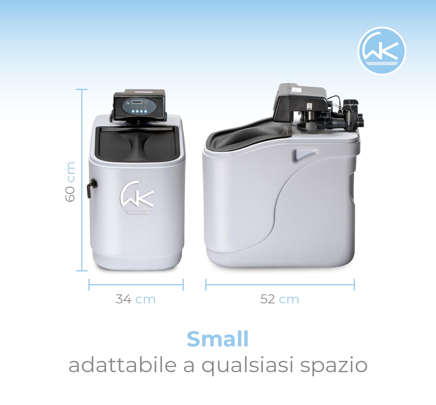 WK New Octopus Slim addolcitore acqua 3000 litri 4 persone