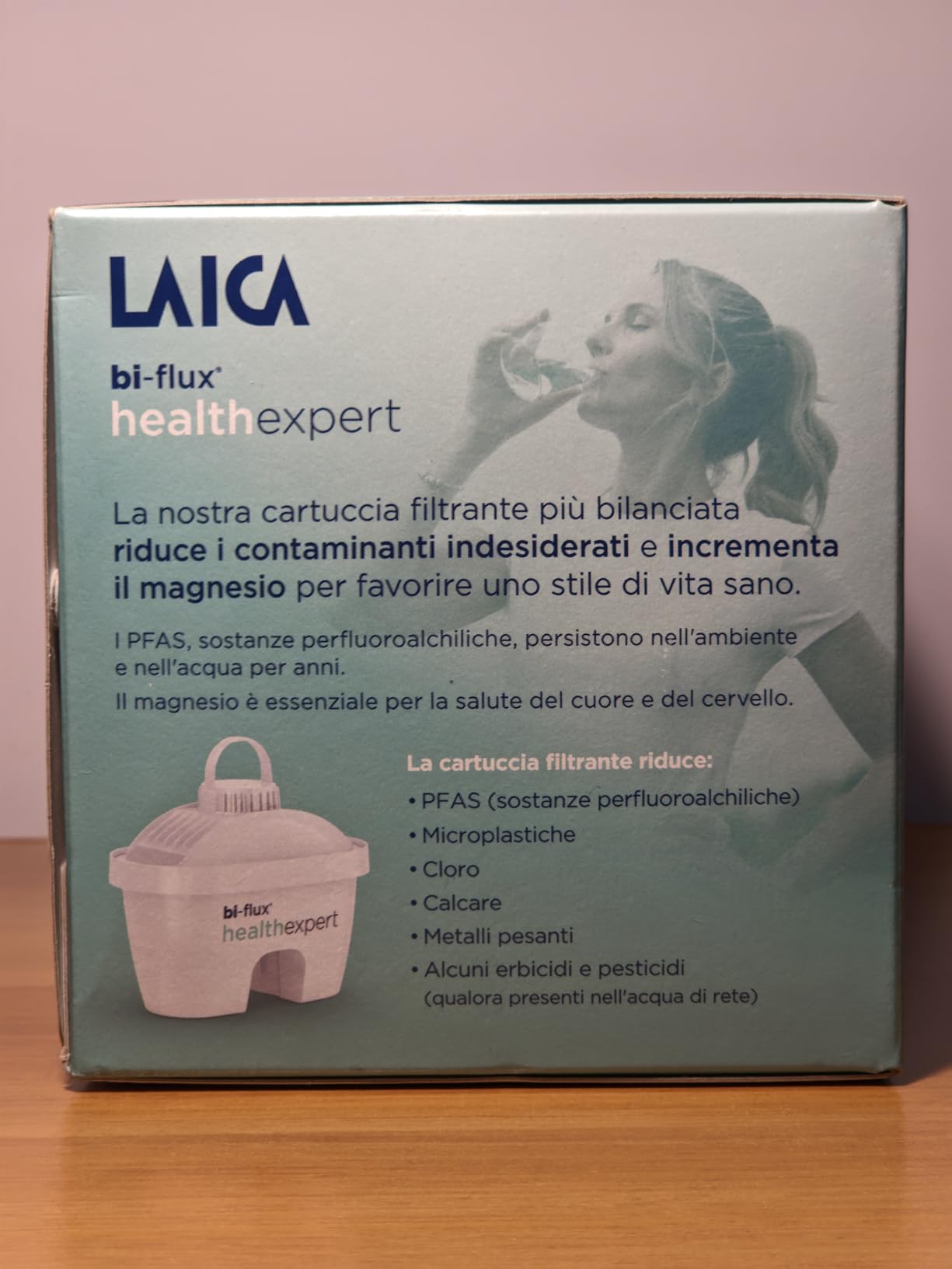 Laica Bi-Flux Healthexpert Filtri Acqua Caraffa 4 Pezzi Magnesio