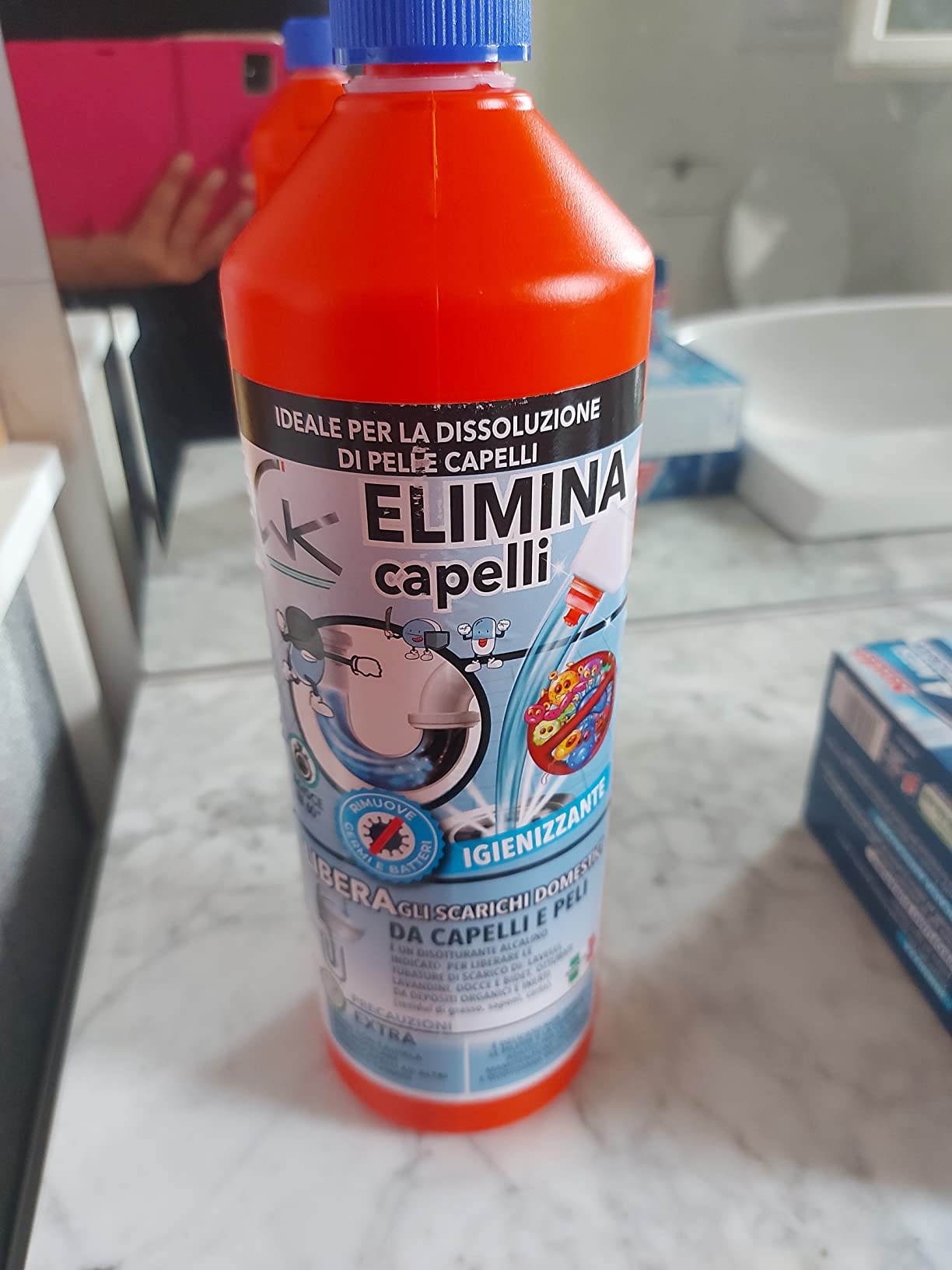 WK Elimina Capelli Dissoturante Scarichi 1 L Alcalino