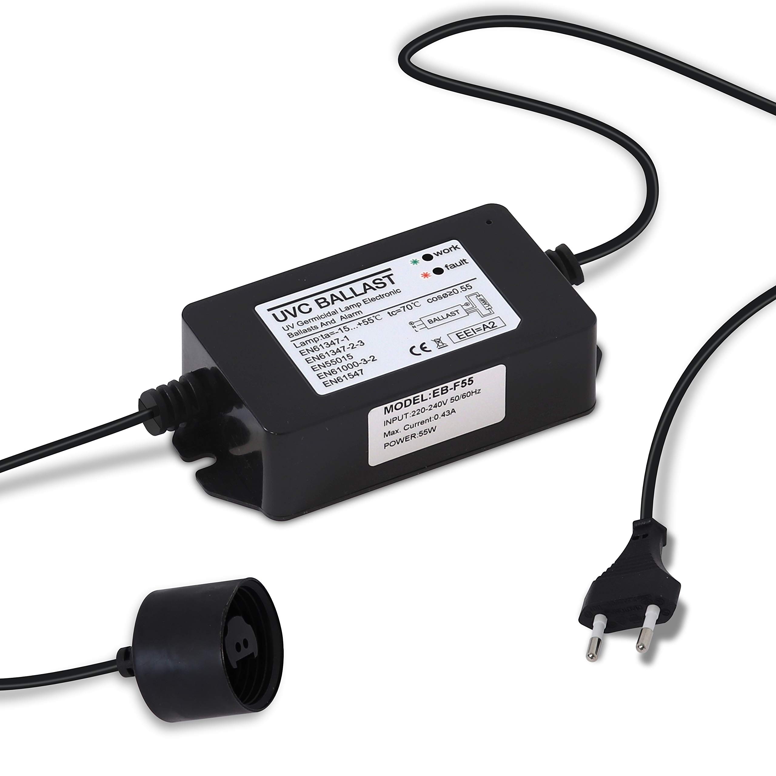 Bellerofonte alimentatore UV 30W 2+2 pin ricambio