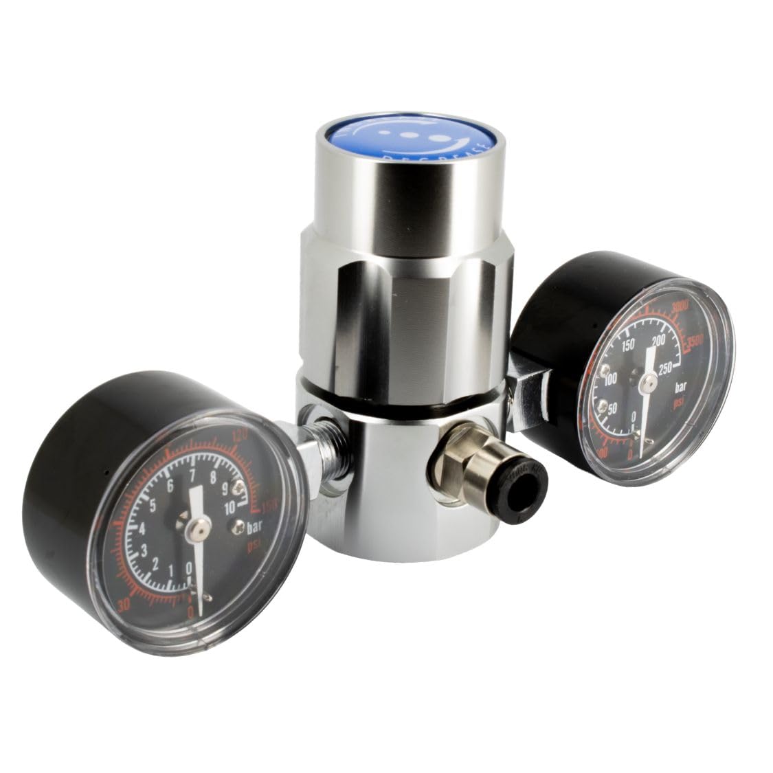 Bellerofonte Riduttore Pressione CO2 Doppio Manometro M11x1