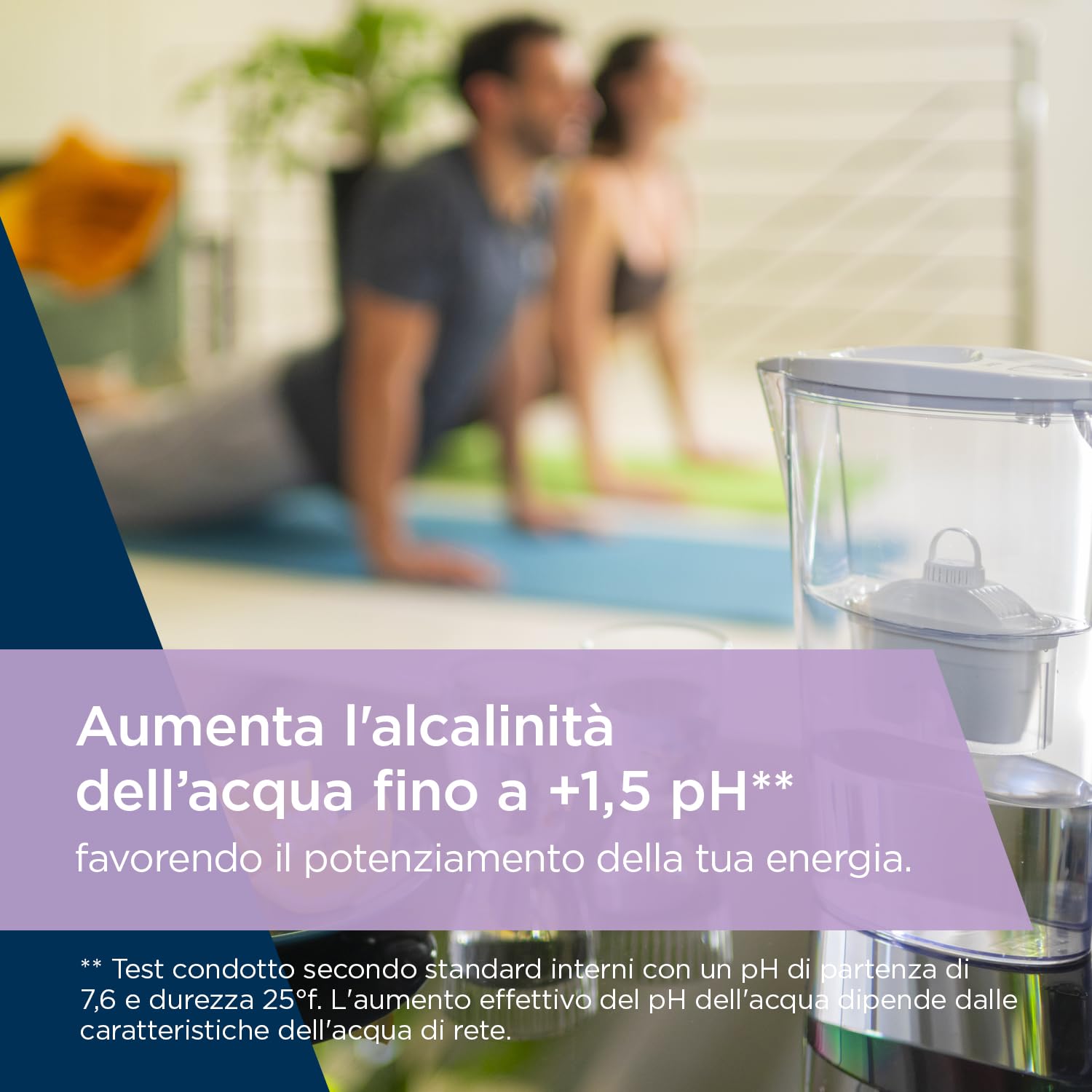 Laica Bi-Flux Alkawater Filtri Caraffa Alcalina 4 Pezzi