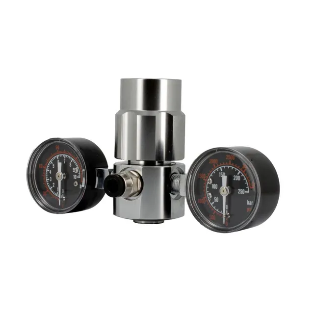 Bellerofonte Riduttore Pressione CO2 Doppio Manometro M11x1