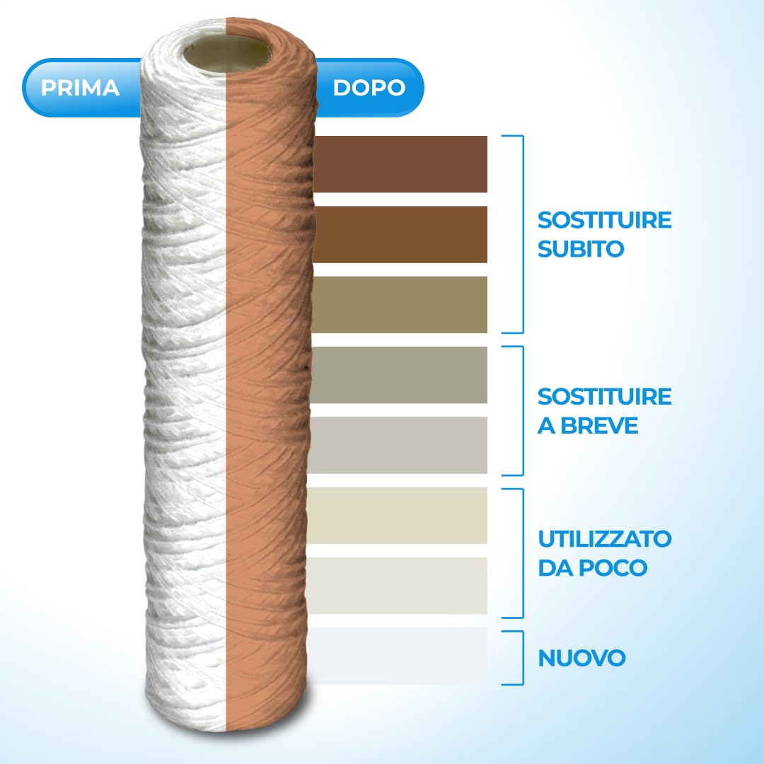 WK Cartuccia Nylon 5" 60 Micron Lavabile 1 Pezzo