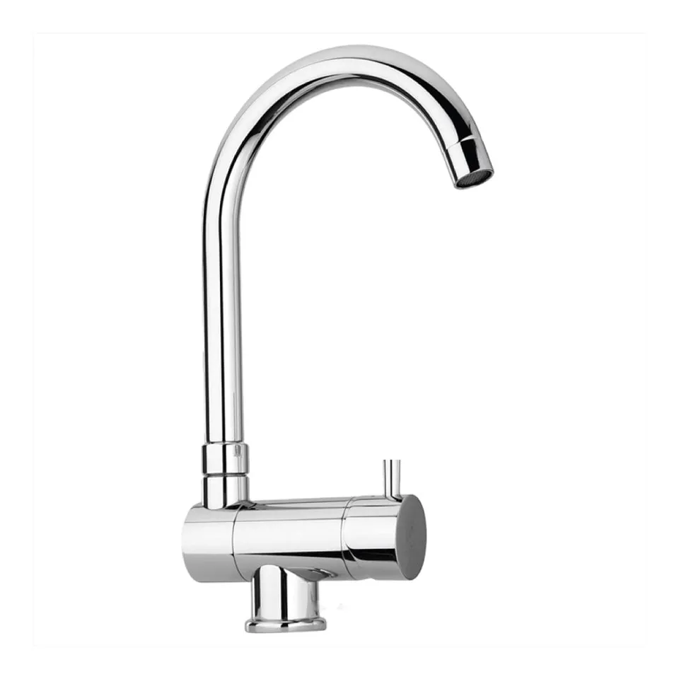 Bellerofonte miscelatore 3 vie canna abbattibile sottofinestra