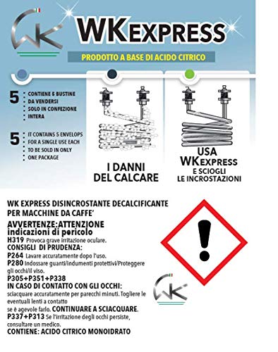 WK Express decalcificante macchine caffè 5 bustine