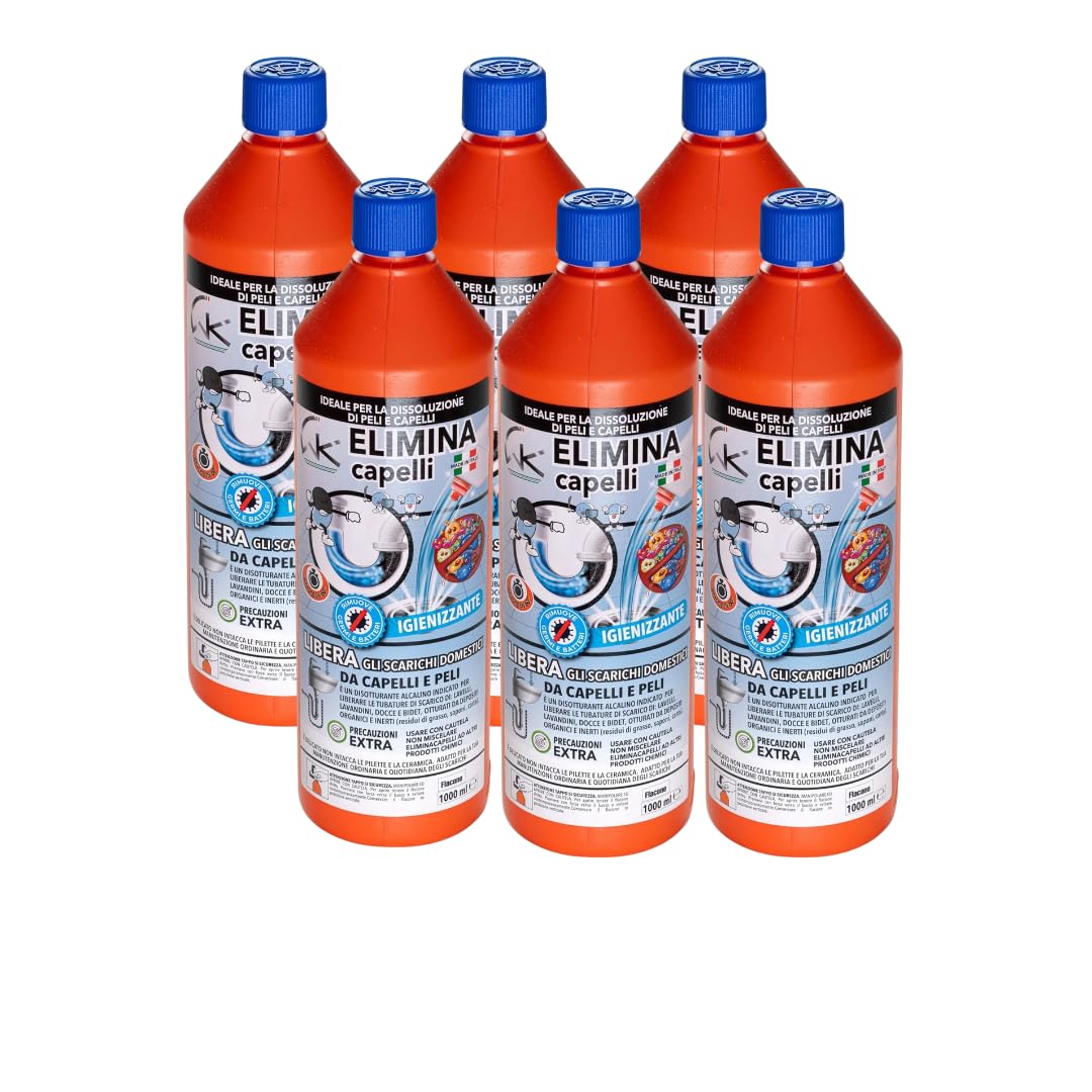 WK Elimina Capelli Dissoturante Scarichi 1 L Alcalino