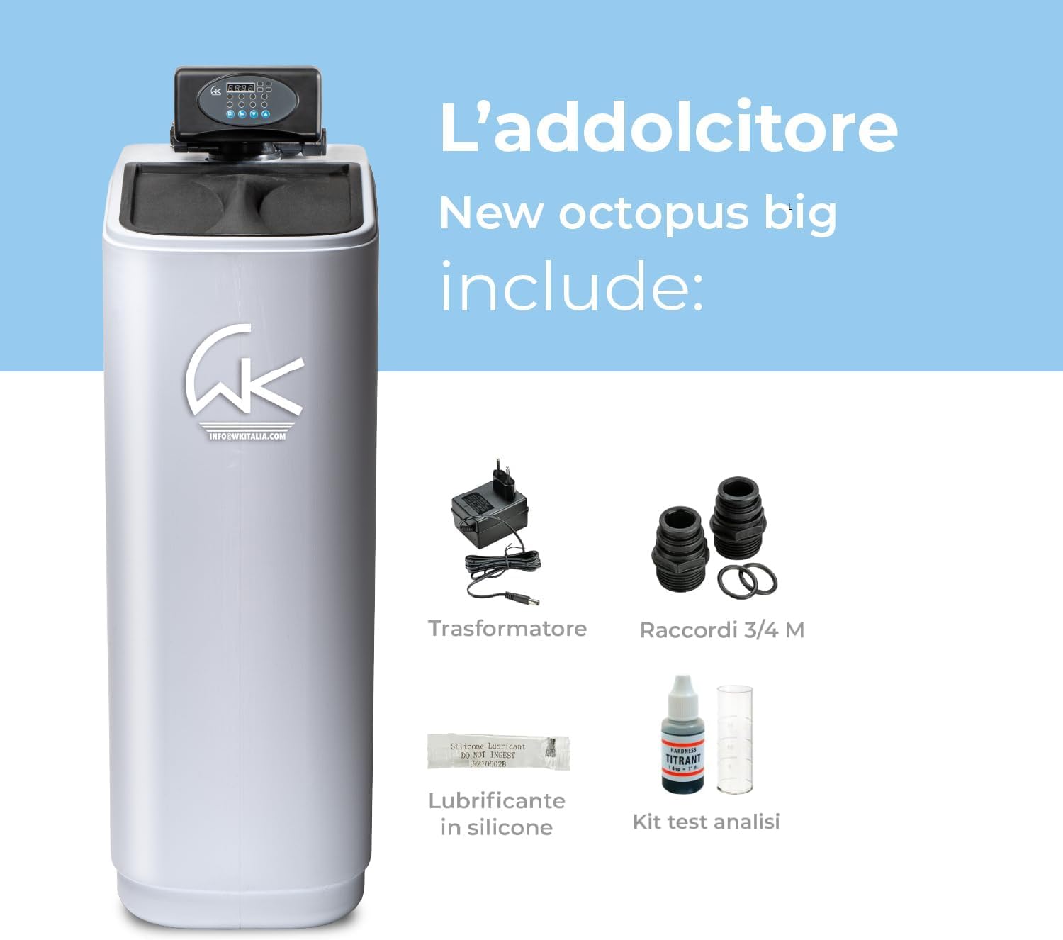 WK New Octopus Big addolcitore acqua 5000 litri 8 persone