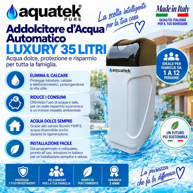 Aquatek Luxury 35 addolcitore cabinato 35 litri