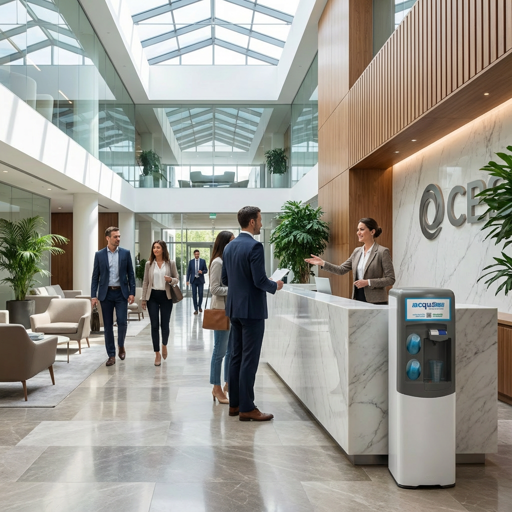 EBAC EMAX erogatore acqua rete idrica ambiente e fredda doppio portabicchieri