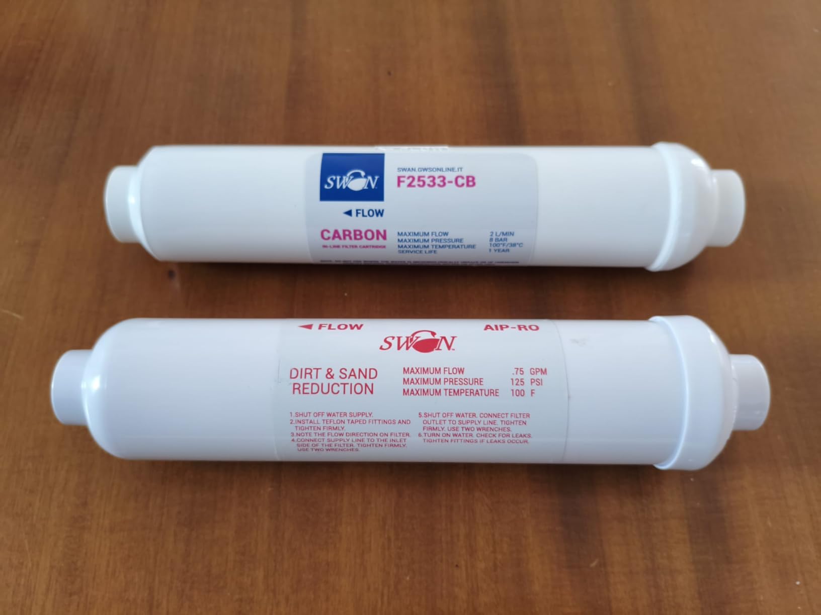 Bellerofonte Filtri Osmosi Inversa 10" Set 2 Pezzi Carbone