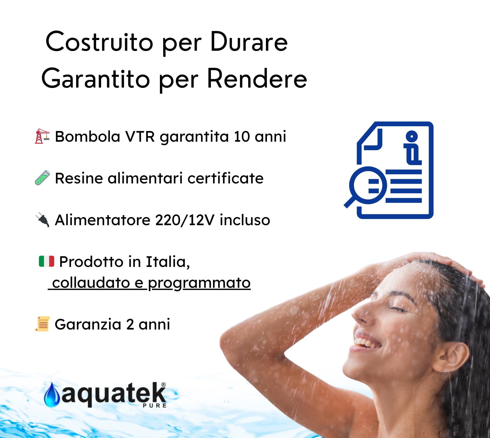 Aquatek Wave LCD 20 addolcitore automatico 20 litri