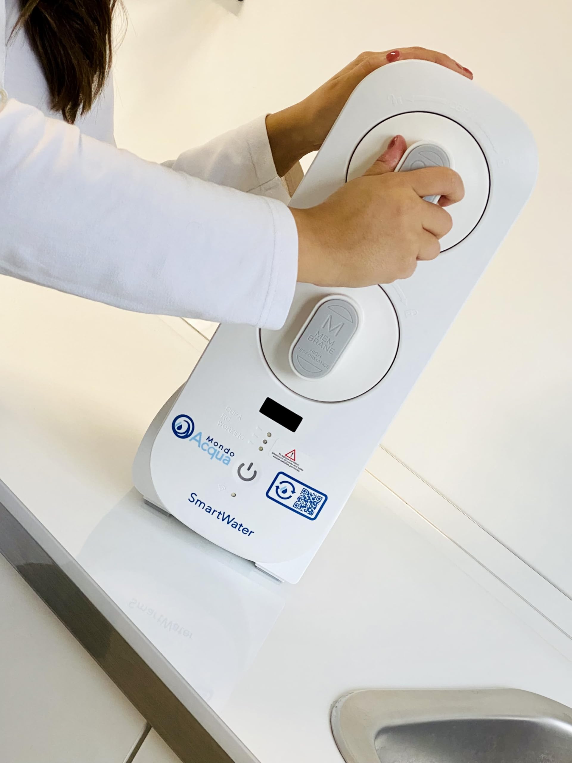 SmartWater Depuratore Acqua Osmosi Inversa Sottolavello Bianco