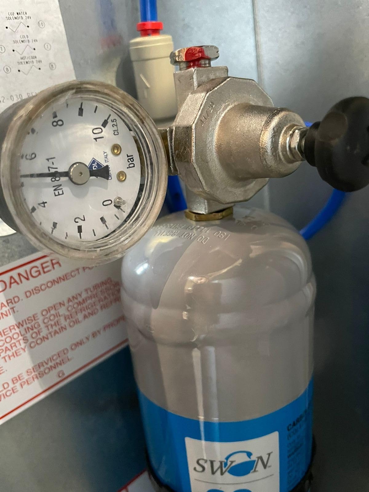 Bellerofonte Bombola CO2 600 g M11x1 usa e getta 5 pz