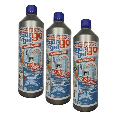 WK Sgorgò Gel Disgorgante Scarichi 1 Litro Professionale