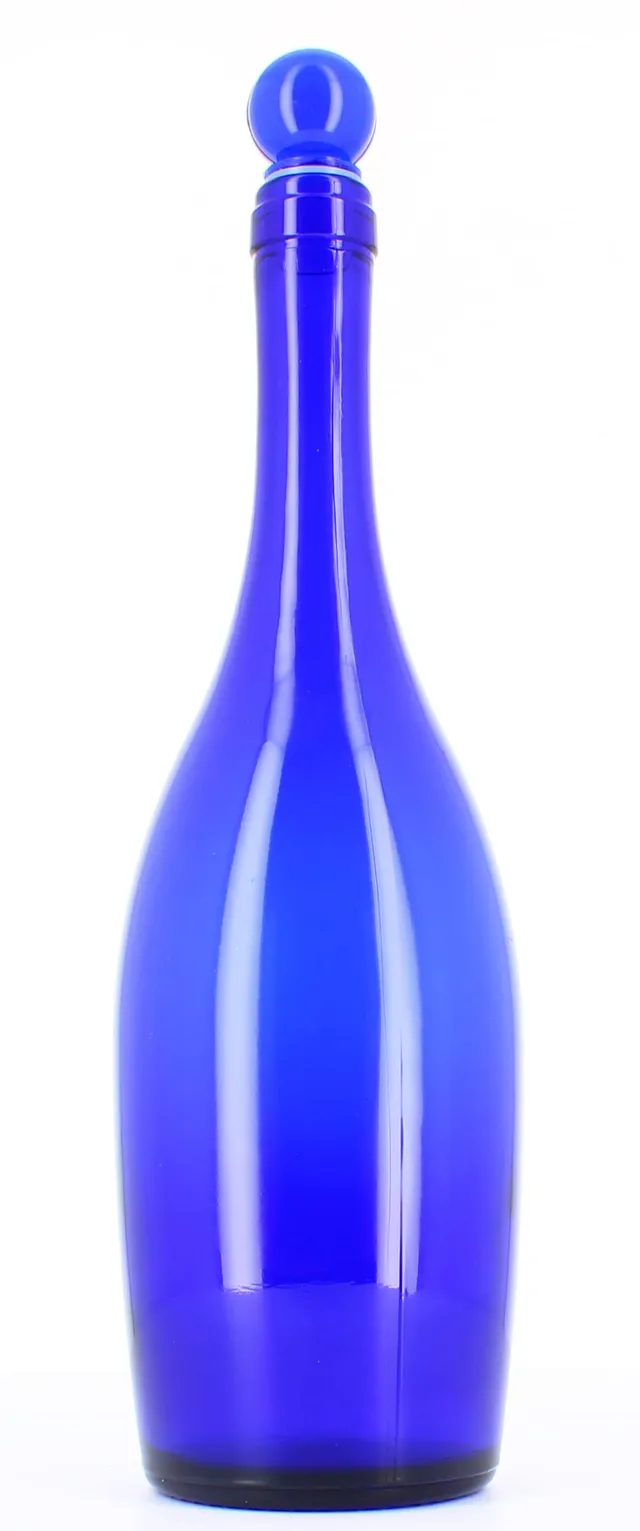 BELLEROFONTE bottiglia vetro blu 750 ml tappo a pressione