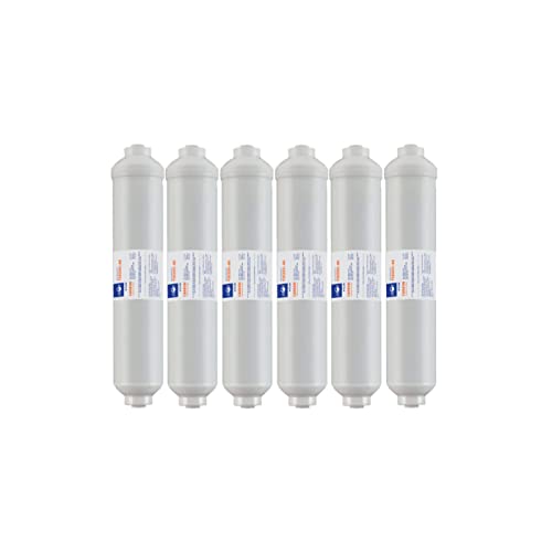 Bellerofonte Filtro in Linea Carbone Argento 10" 6 Pezzi Antibatterico