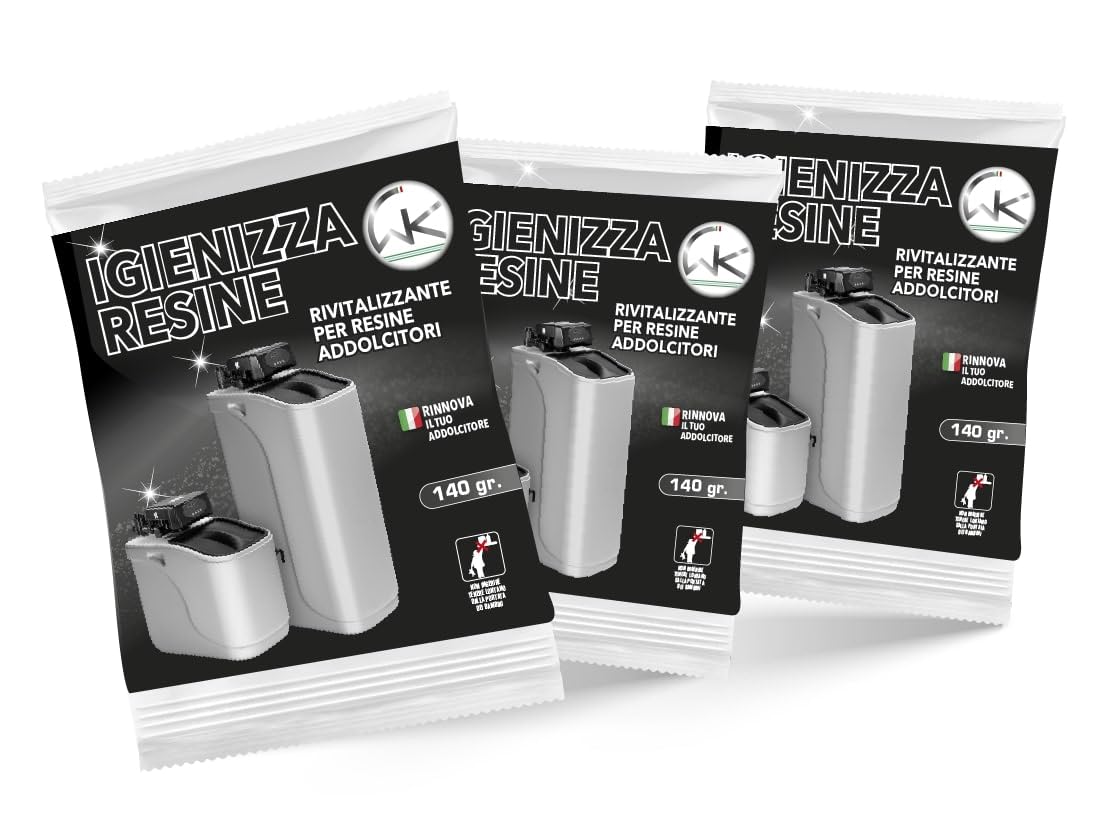 WK Igienizza Resine decalcificante addolcitore 3x140g citrico