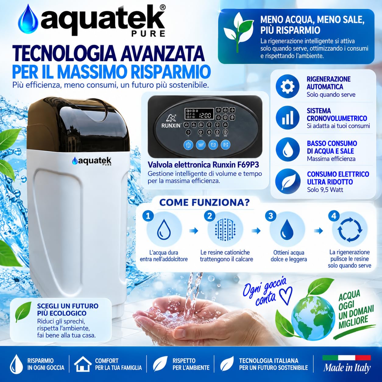 Aquatek Luxury 35 addolcitore cabinato 35 litri