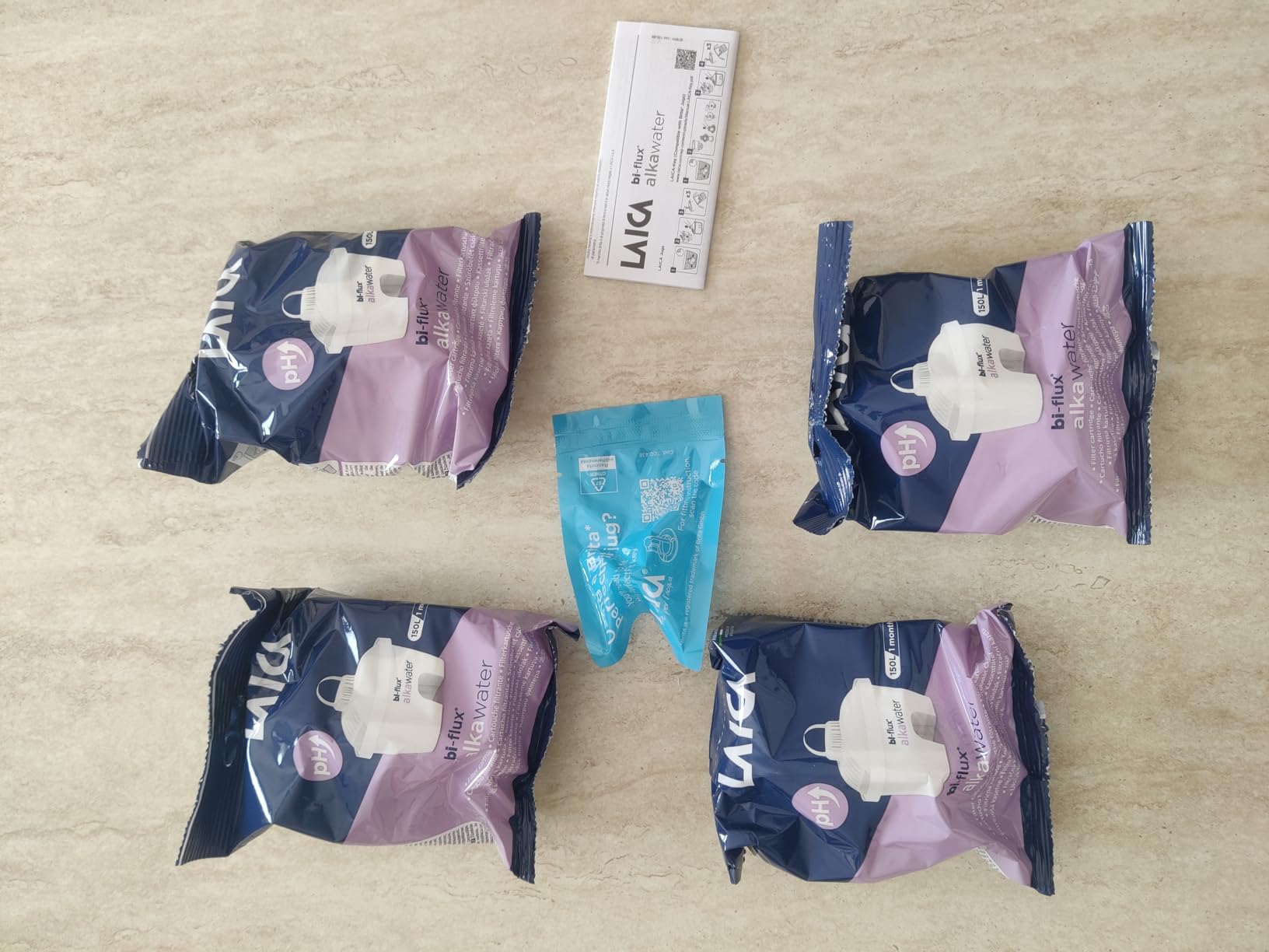 Laica Bi-Flux Alkawater Filtri Caraffa Alcalina 4 Pezzi