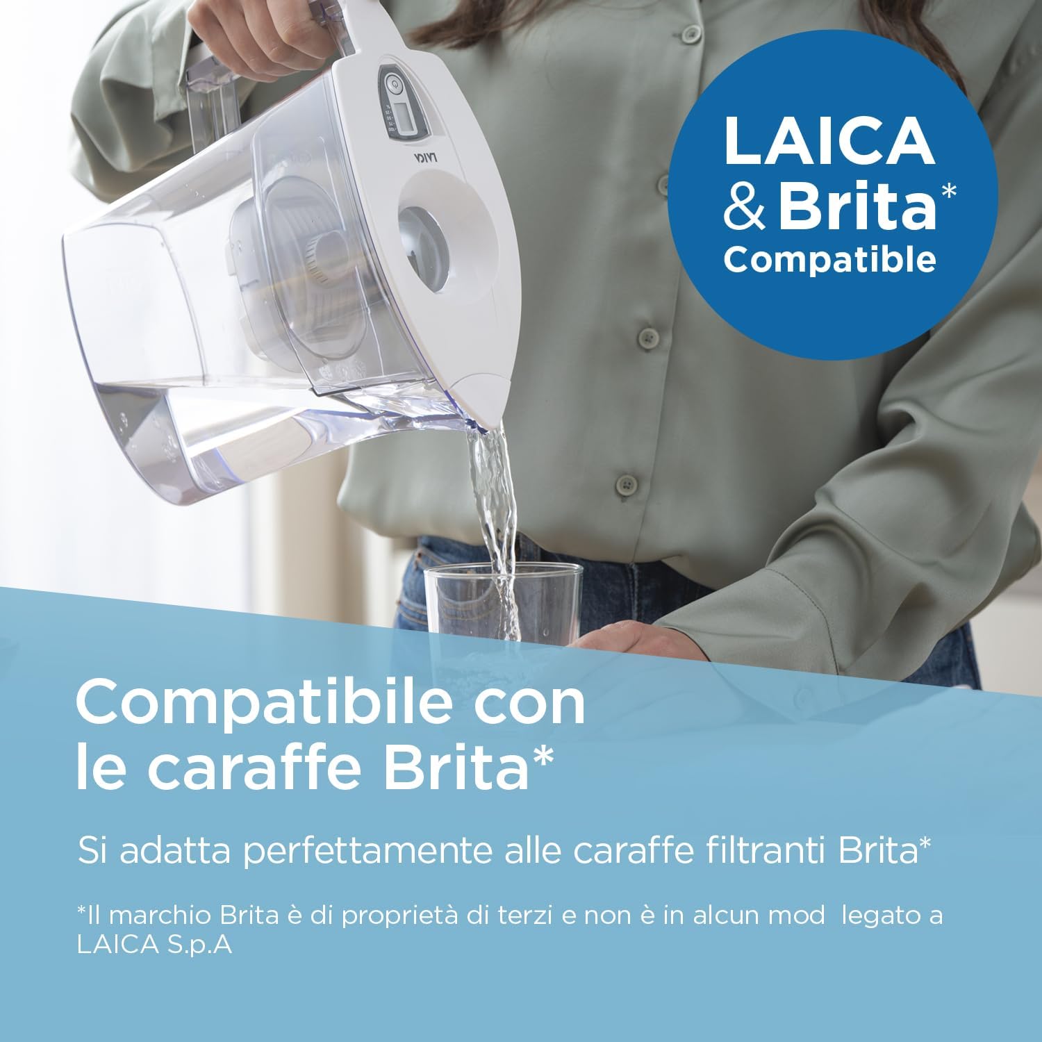 Laica Bi-Flux Universal filtri caraffa 4 pezzi compatibile Brita