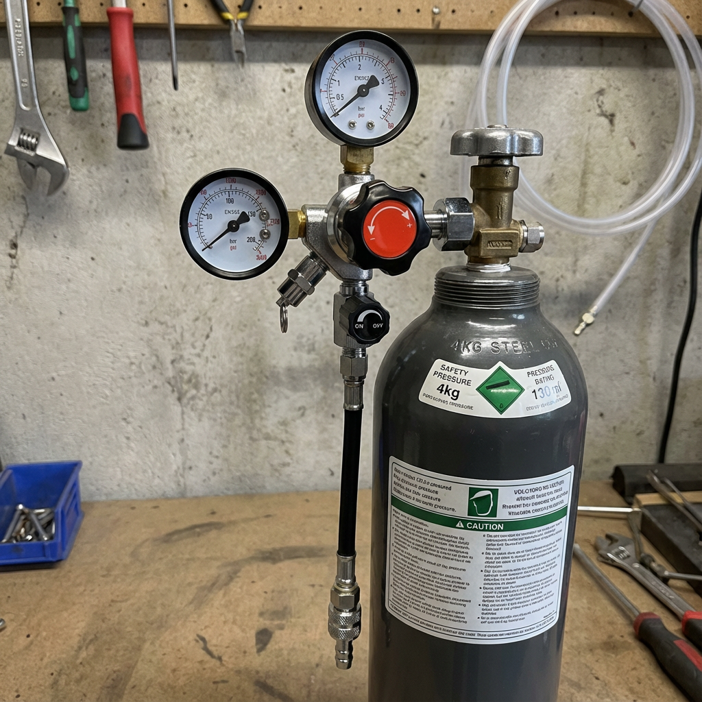 Acqua-Club Riduttore Pressione CO2 bombola 1 Kg