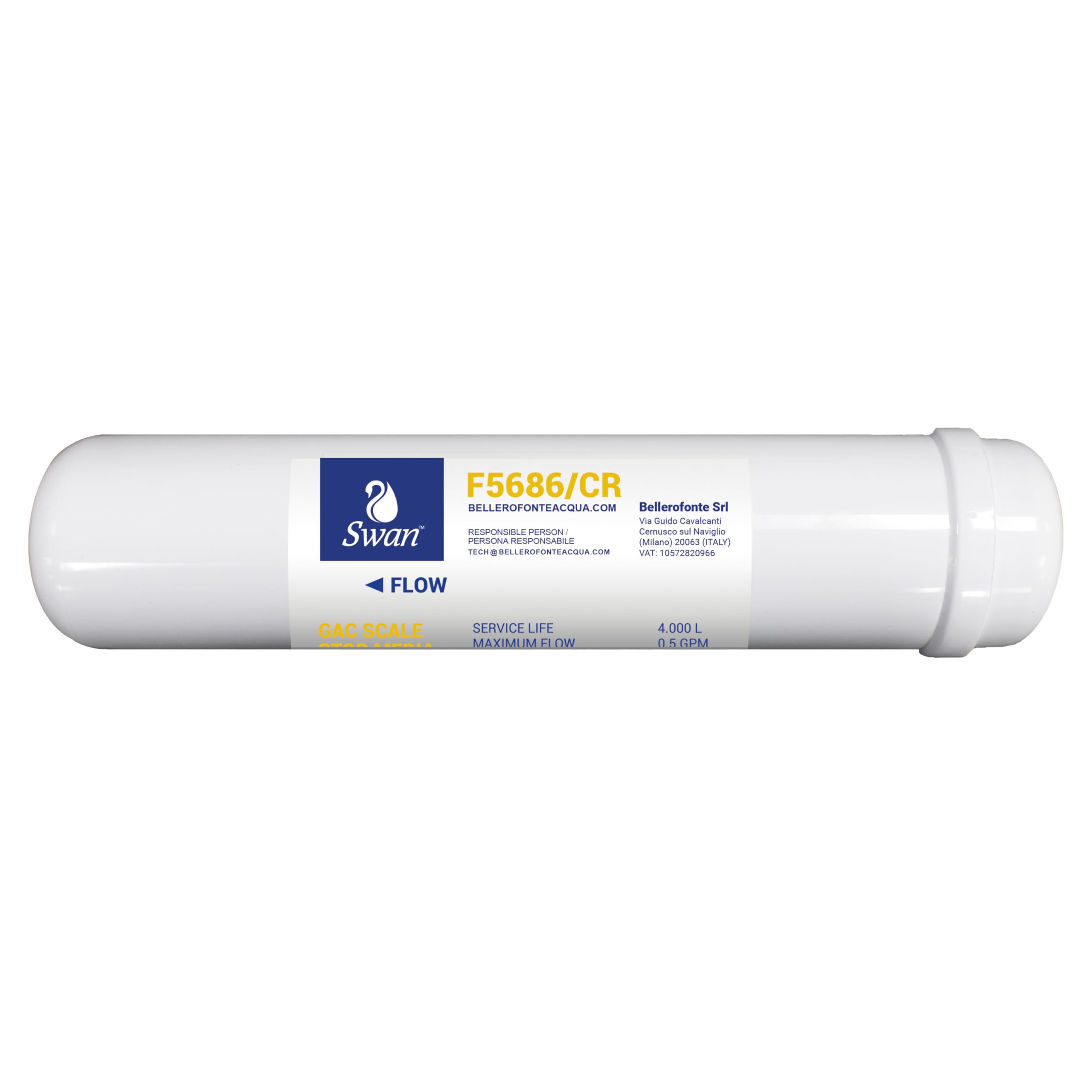 Bellerofonte F5633-C Filtro in Linea Carbone 12 Pollici