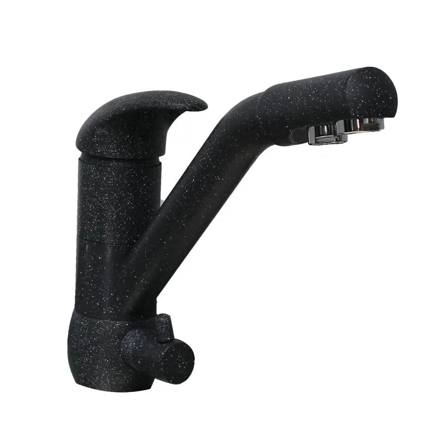Bellerofonte IFM Rubinetto Miscelatore 3 Vie Nero