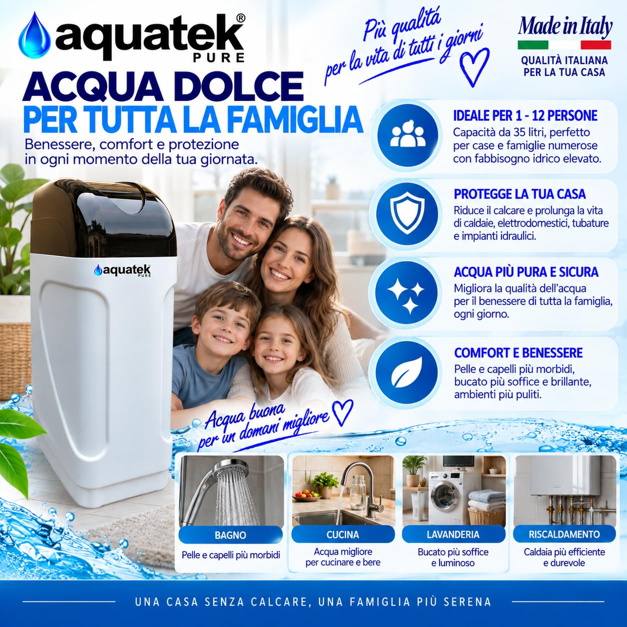 Aquatek Luxury 35 addolcitore cabinato 35 litri