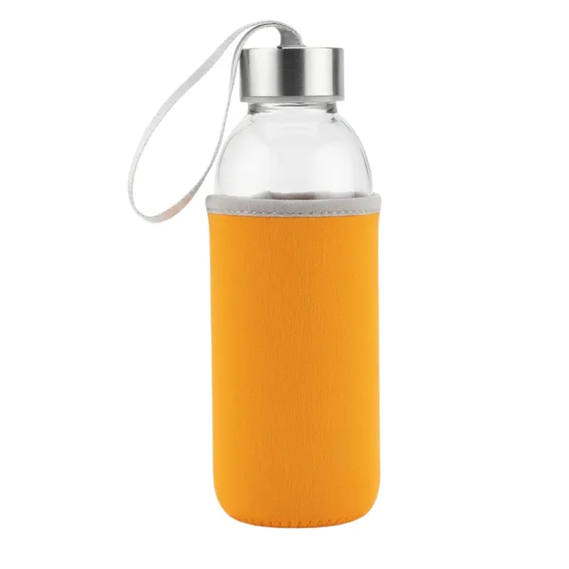 Acqua-Club Dokath borraccia vetro 400ml neoprene nera 100 pezzi
