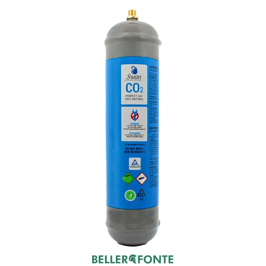 Bellerofonte Bombola CO2 600g per Gasatore 12 Pezzi E290