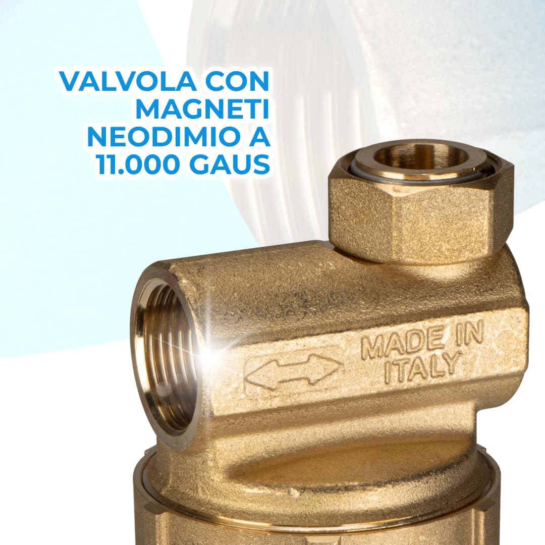 WK Defangatore Magnetico Caldaia Ottone 3/4" Singolo