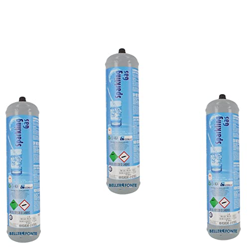 Bellerofonte Bombola CO2 600g Acqua Frizzante 3 Pezzi E290