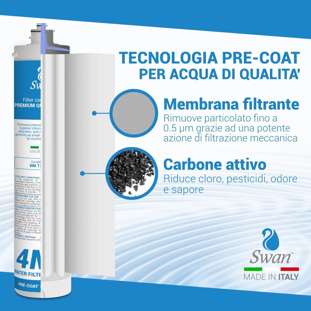 Bellerofonte Swan 4MF Filtro a baionetta 0,5 micron