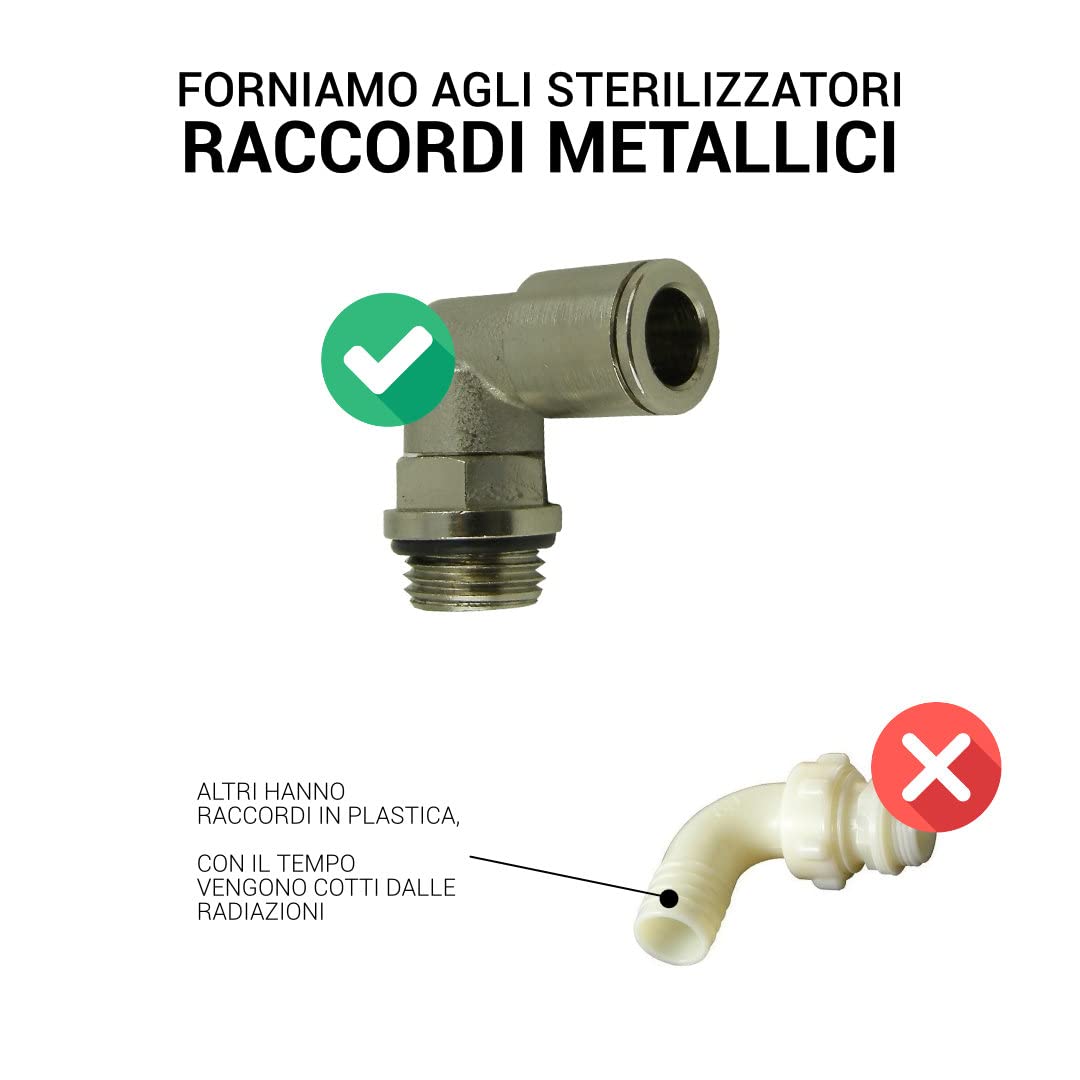 Bellerofonte Sterilizzatore 4W sterilizzatore UV 1,5 l/min inox