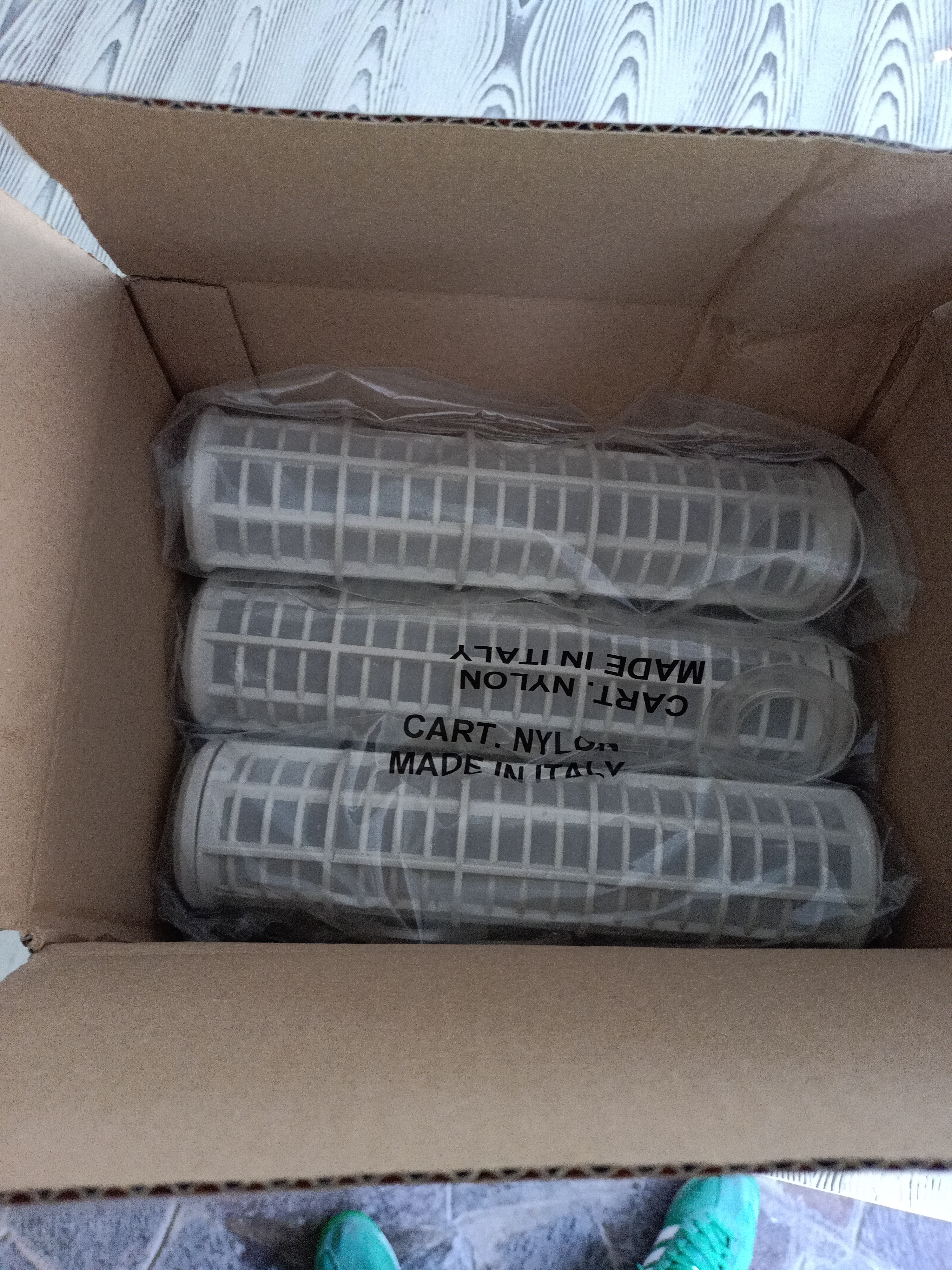 WK Cartucce Nylon 60 Micron Lavabili 10 Pezzi Filtro Acqua