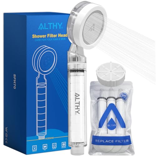 Althy SFH70 Soffione Doccia Filtrante Alta Pressione