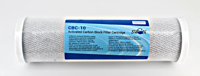Bellerofonte CTO 10" cartuccia carbon block 5 micron