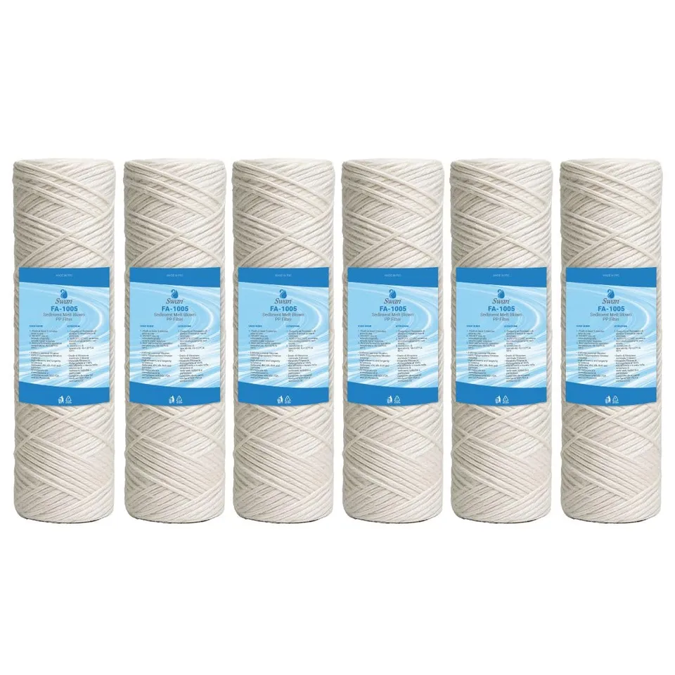 Bellerofonte Cartuccia Filo Avvolto 10" 5 Micron Confezione 6 Pezzi