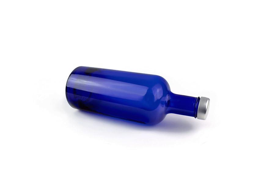 Bellerofonte Gin Bottiglia Vetro Blu 750 ml 3 Pezzi Solarizzata