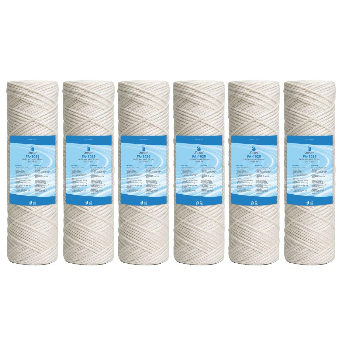 Bellerofonte Cartuccia Filtro Acqua 10" 25 Micron 1 Pezzo